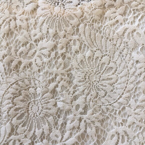 Michael Kors Lace Long Sleeve Ivory White Blouse Size Medium Party - Picture 15 of 15